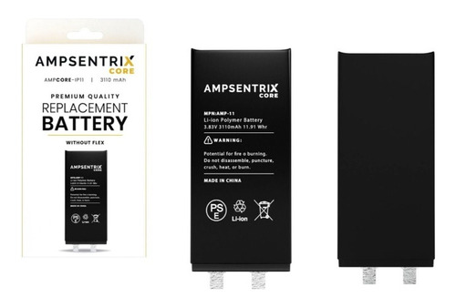 Bateria Ampsentrix Core Compatible iPhone 11 (sin Tag-on) 