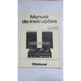 Manual Do Aparelho De Som 3 X 1  National Ss 7070 Em Pdf