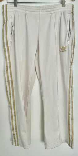 Pantalón Deportivo adidas Originals Blanco Y Dorado