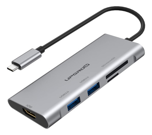 Upgrow Usb C A Hdmi Hub, Adaptador Tipo C 5 En 1 Con 2 Puert