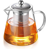 Tetera De Vidrio Con Infusor De Té De 32 Oz/43 Oz, Hervidor 