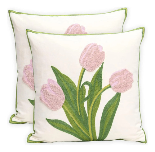 2p Fundas Para Cojines Almohada Decoración De Sala 45x45cm