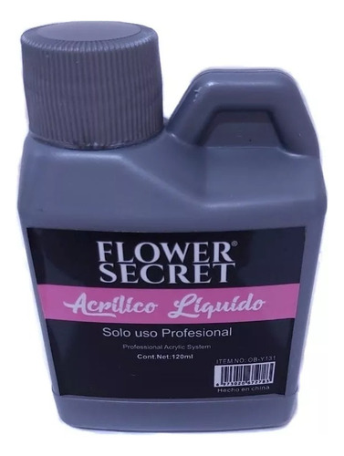 Acrílico Liquido O Monómero Para Uñas De 120ml Flower Secret