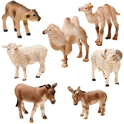 Juego De 7 Piezas De Animales De Natividad, Figuras De ...