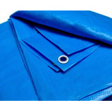 Cobertor Cubre Pileta Rafia Lona Azul Ojales 2.90 X 3.90 M