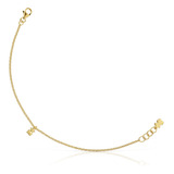 Pulsera Cadena Con Baño De Oro 18 Kt Sobre Plata Bold Bear