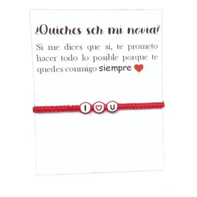 Pulsera Quieres Ser Mi Novia Pareja Novios Regalo Sorpresa | Meses sin interés