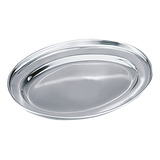 Travessa De Inox Oval Funda 35 Cm Class Home