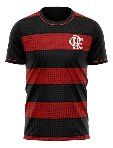 Camisa Braziline Inafntil Flamengo Classmate -preto/vermelho