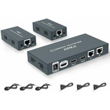 Divisor Extensor Hdmi 1x2 1080p Sobre Cable Ethernet Ca...