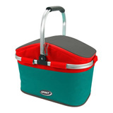 Conservadora Canasta Spinit Tecno Cooler 23l Bolso Termico Color Verde