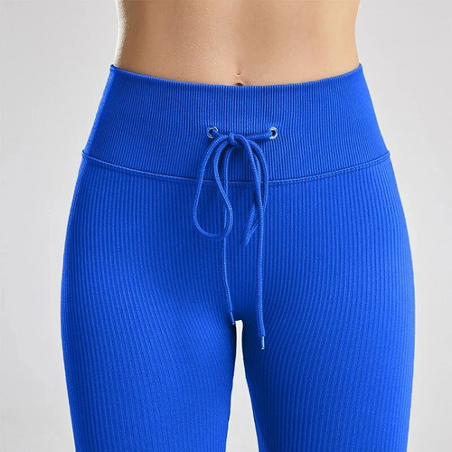 Pantalones De Yoga Con Cordón Para Entrenamiento Gimnasio
