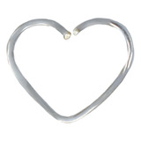 Argolla Aro Piercing Perfo Nariz Corazon Plata .925 Arete 