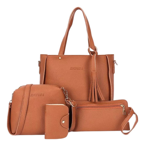 Set De 4 Bolsas Para Mujer Cartera Bandolera Bolso De Mano 