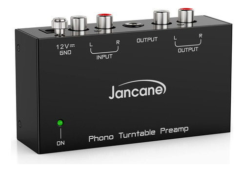 Jancane Preamplificador De Fono Para Tocadiscos, Mini Preamp