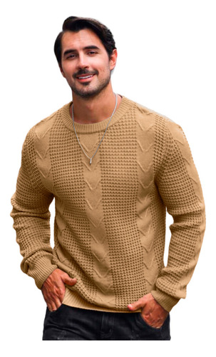 Blusa Suéter Em Tricot Detalhado Masculino. Mp4001