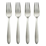 Oneida Mooncrest Dinner Forks, Set Of 4 B336004a, Silver,