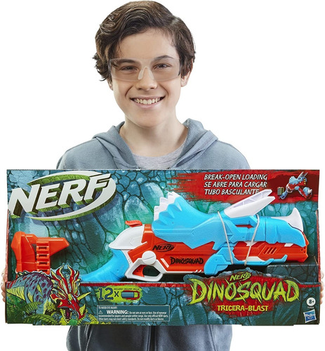 Nerf: Dinosquad - Tricera Blast Lanzador De Dardos