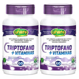Kit 2 Triptofano + Vitaminas Unilife 60 Cápsulas De 400mg