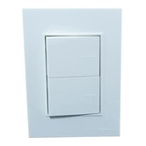 Llave De Luz Armada 2 Puntos Dobles Cambre Bauhaus Blanca