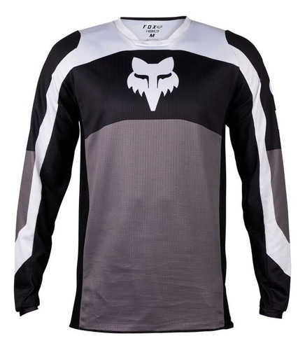 Jersey Fox 180 Nitro Niño (yht)  Negro/gris 2023 Mx/mtb