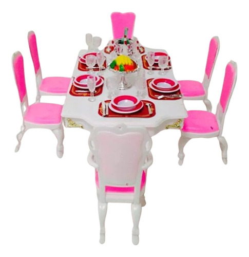 Juego De Muebles Grandes De Comedor De Barbie