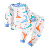 Conjunto 2pcs Estampado De Dinosaurio Para Niños 0-3 Años