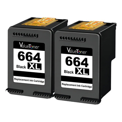 Cartuchos de tinta alternativos Valuetoner para 664XL negro para HP Deskjet | Envío gratis