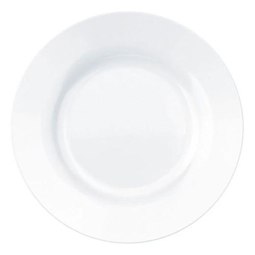 Plato Postre 19cm Nadir Menu Juego X6 Vidrio Templado Blanco