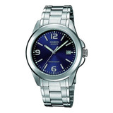 Reloj Casio Hombre Mtp-1215  Numeros Arabes 100% Original 