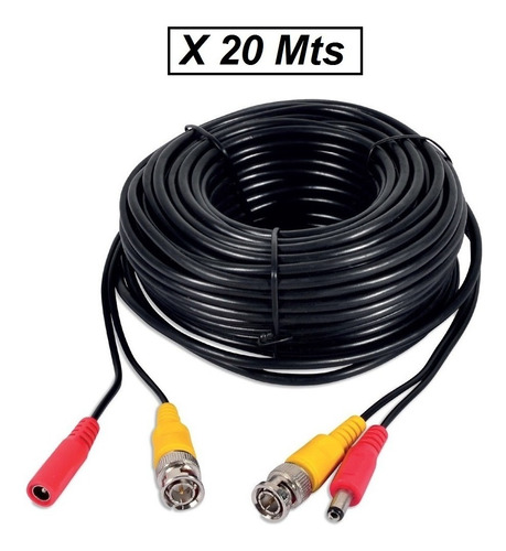 Cable Camara Seguridad Full Hd Armado X18mts Hdcvi Hdtvi Ahd