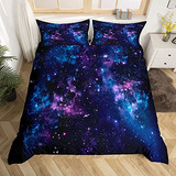 Set De Cama Galaxia Queen Adulto Mujeres Niñas Decorac...