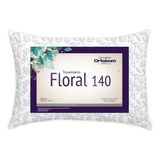 2 Travesseiro Floral Suporte Médio Percal 140 Fios Ortobom