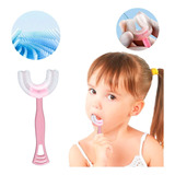 Cepillo De Dientes Manual Forma De U Silicón Niños 2-7 Años 