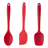 Kit 3 Peças Utensílios De Cozinha Silicone