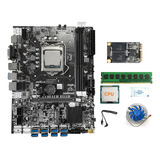 Kit De Placa Base B75 8usb Btc Mining, Cpu+ventilador De Cp