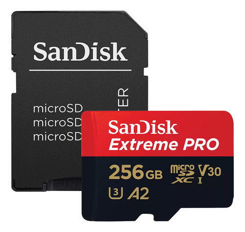 Cartão De Memória Micro Sd Sandisk Extreme Pro 256gb 200mb/s