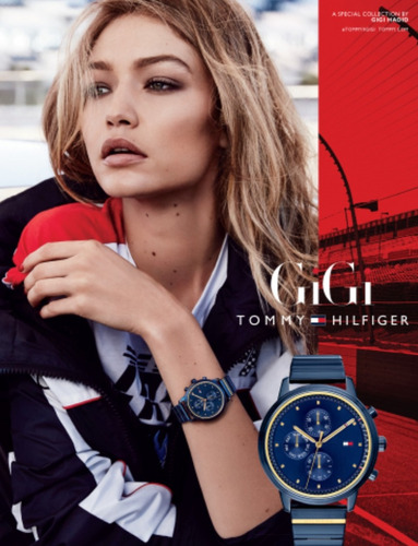 Reloj Tommy Hilfiger,  Edición Gigi Hadid, Año 2018.