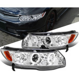 06-11 Honda Civic Coupe Led Halo Proyector Faros Delanteros