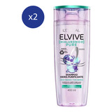 Pack Shampoo Loreal Elvive Hialuronico Pure 400 Ml