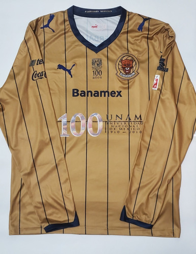 Playera Pumas Unam De Los 50 Años De Pumas Manga Larga C/env