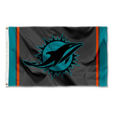 Banderín De Línea Lateral De Miami Dolphins, Negro, E...