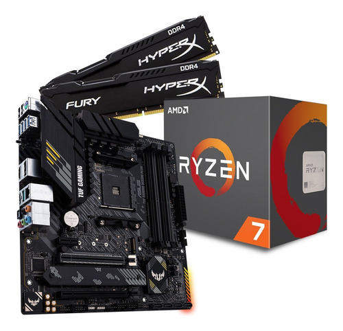 Kit Tuf Gaming B550m-plus + Ryzen 7 5700x + Fury 64gb Ddr4