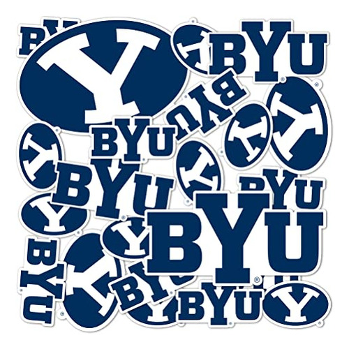 Calcomanía De Universidad Brigham Young Cougars Byu Co...
