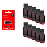 Caixa Lacrada Com 50 Pendrive Sandisk Cruzer Blade 32gb Usb