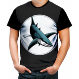 Camisa Camiseta Personalizada Tubarão Desenho 03