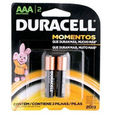 Pilha Palito (aaa) Alcalina Duracell - Cartela C/ 2 Un