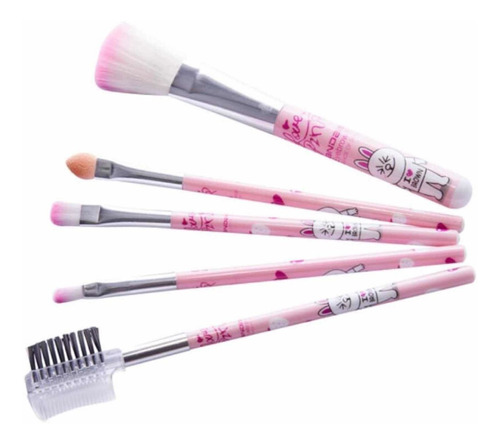 Brochas De Maquillaje Kawaii Set 5 Pcs