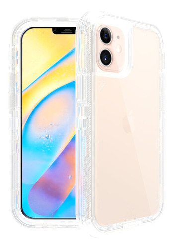 Funda Para iPhone 13/mini/pro/pro Max Transparent 360 3 En 1