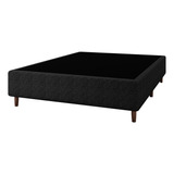 Base Cama Box Colchão Casal 138x188cm Cinza Escuro Umaflex